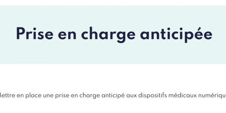 DM Prise en charge anticipée