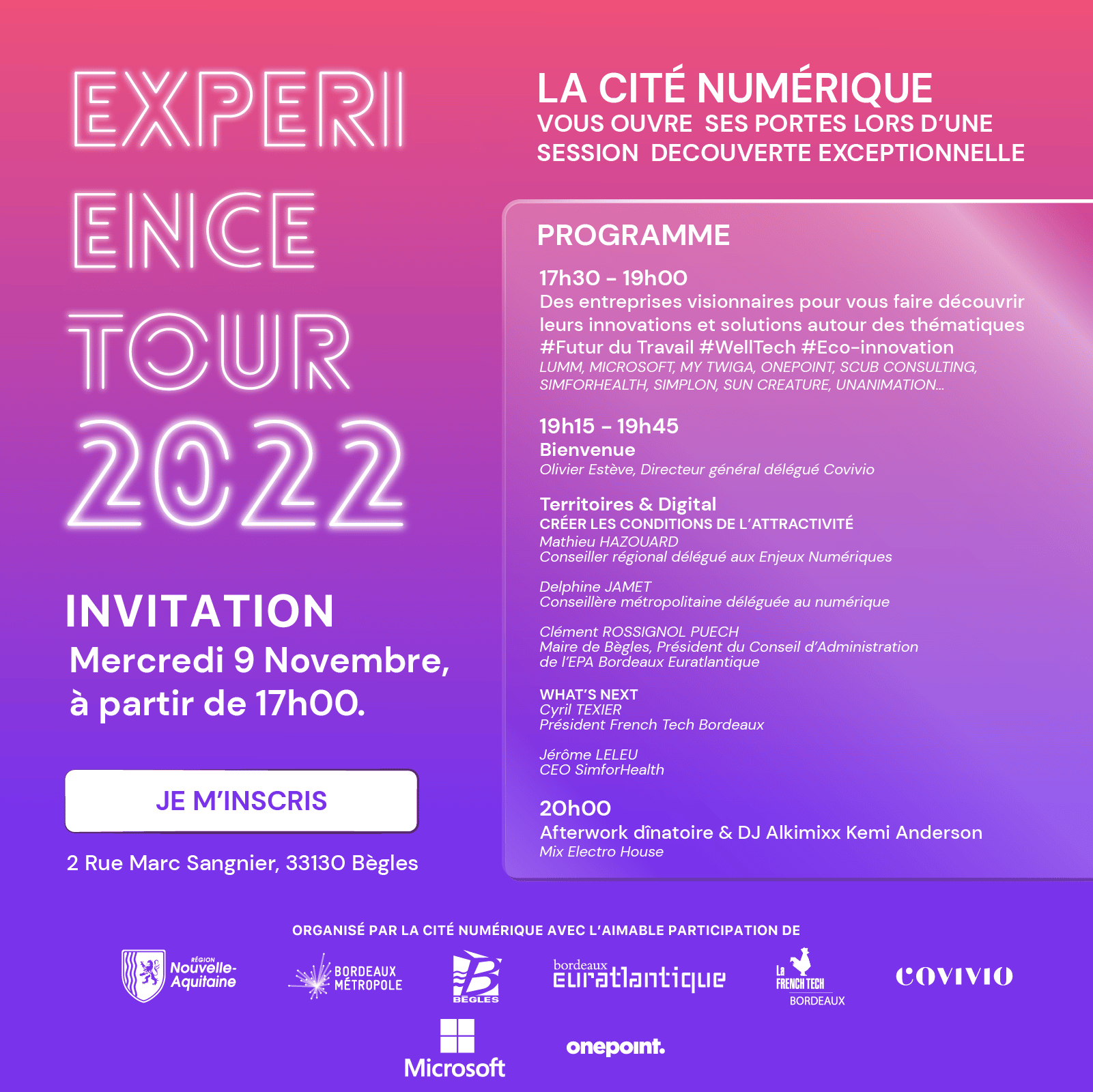 Experience Tour 2022