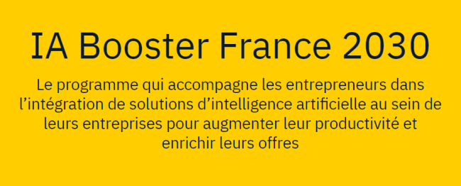 IA booster IA Booster France 2030